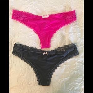 Thong Panties by Victoria’s Secret size S pink, gray